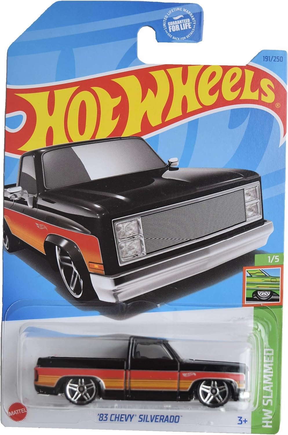 Hot Wheels '83 Chevy Silverado, HW Slammed 1/5 [Black] 191/250