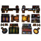 Market - 40pc Double-Sided Market Stall & Prop Pieces for Starters & Masters Alike - Roleplaying Objects for Dungeons & Dragons - Immersive Map
