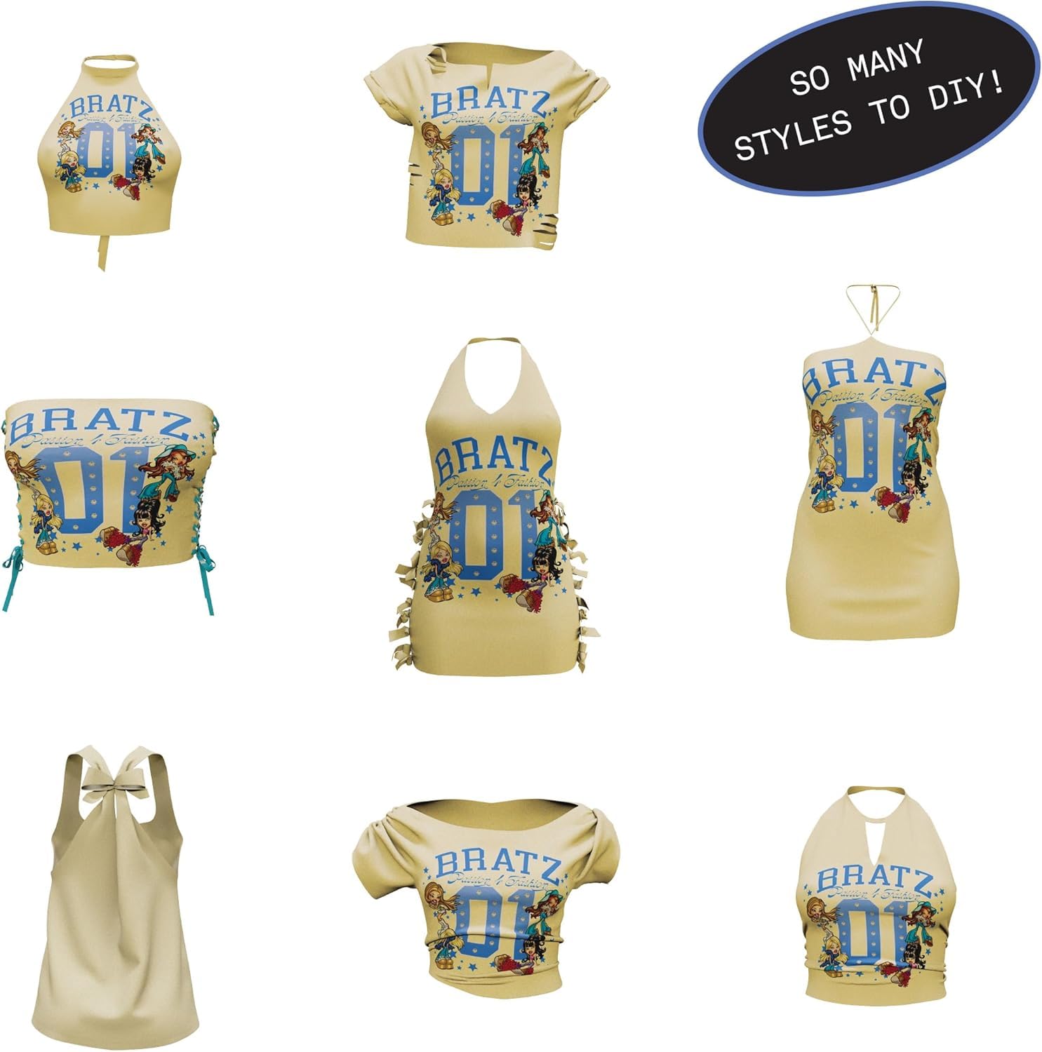 Bratz Stylin' Sasha Fashion Doll with Customizable T-Shirt for You and Accessories