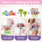IBLOTIME Fabric Flower Bouquet Craft Kit Easter DIY Flower Press Arts Crafts Bouquet Making Set Creative Gift Christmas Birthday Ages 14+
