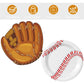 Mainivo 60Pcs Baseball Party Plates,Baseball Party Supplies,7 Inch Round Baseball Themed Dinner Dessert Plates for Cake,Salad,Fruit Pizza?Kids