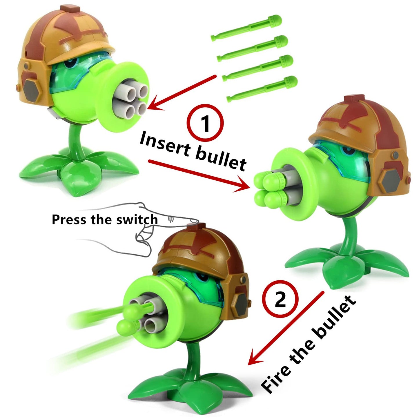 JHESAO 1 PCS Plants and Zombies Toys Action Figures Zombies PVZ Toys Set 1 2 Series Great Gifts for Kids and Fans,Birthday and Christmas Party