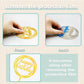 30 PCS Mini Balls Cake Topper DIY Cake Insert Topper Acrylic Cake Topper Foam Cake Balls Artificial Dried Flowers for Wedding Anniversary Baby Shower