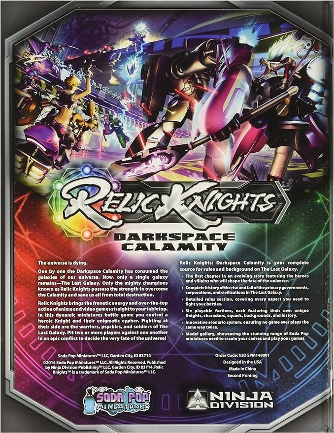 Ninja Division Relic Knights Darkspace Calamity Rulebook Board Game