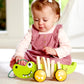 Hape Wooden Walk-A-Long Croc for Babies| Pull & Pull Walking Toy for Toddlers 12 Months and Up
