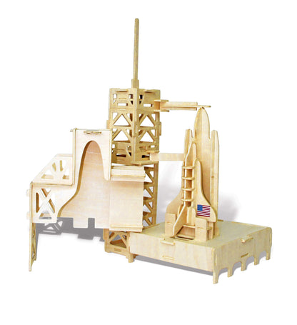 Puzzled, Inc. 3D Natural Wood Puzzle - Shuttle Launch