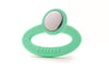 Toofeze Ice Cold Baby Teether Toy Fast Pain Relief All Natural Silicone and Stainless Steel Ages 3 Mos+ (Mint Green)