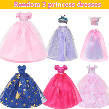 60pcs Doll Clothes and Accessories Fashion Dress Wedding Gowns, Daily Tops Pants Outfits Jumpsuit Swimsuits Bikini, 10 Mini Dresses Skirts, Shoes