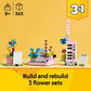 LEGO Creator 3 in 1 Typewriter with Flowers - Building Toy with 3 Building Options, Typewriter, Flowerpot with Pen & Notebook, or Keytar - Gift Idea