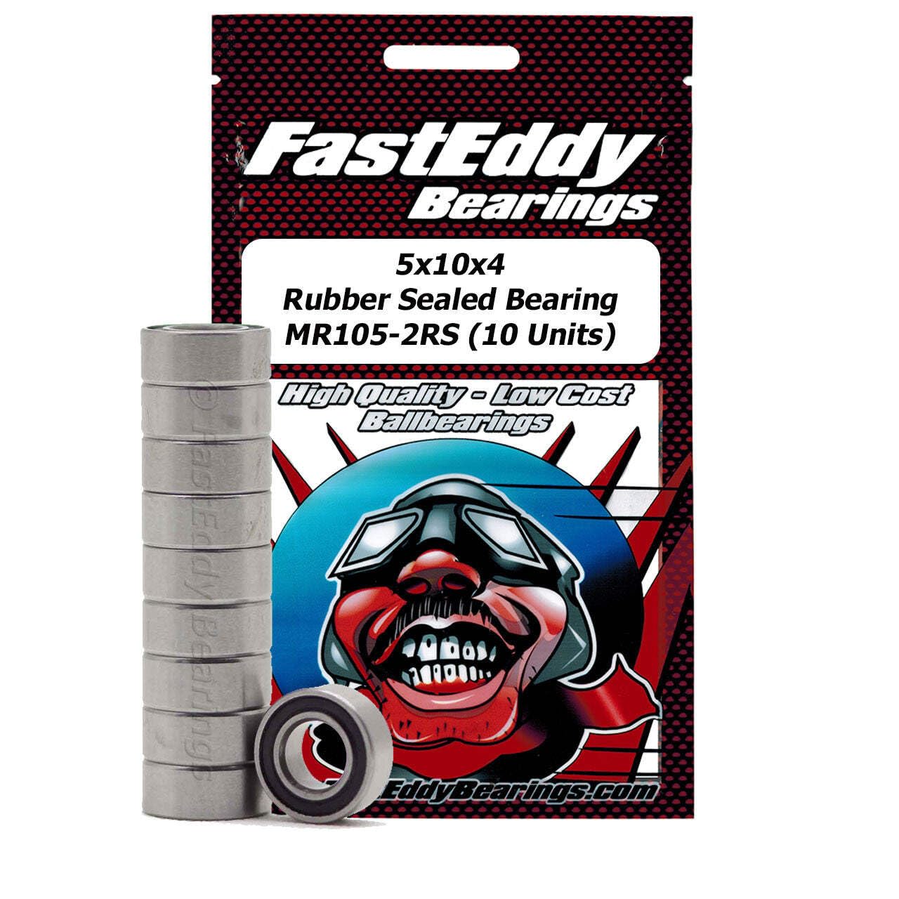 Tamiya 1050 Rubber Sealed Replacement Bearing 5X10X4 10 Units
