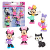 Just Play Disney Junior Minnie Mouse Mini Figures 5 Pack, 1.75" to 2.75" Tall; Toys for Kids Ages 3+