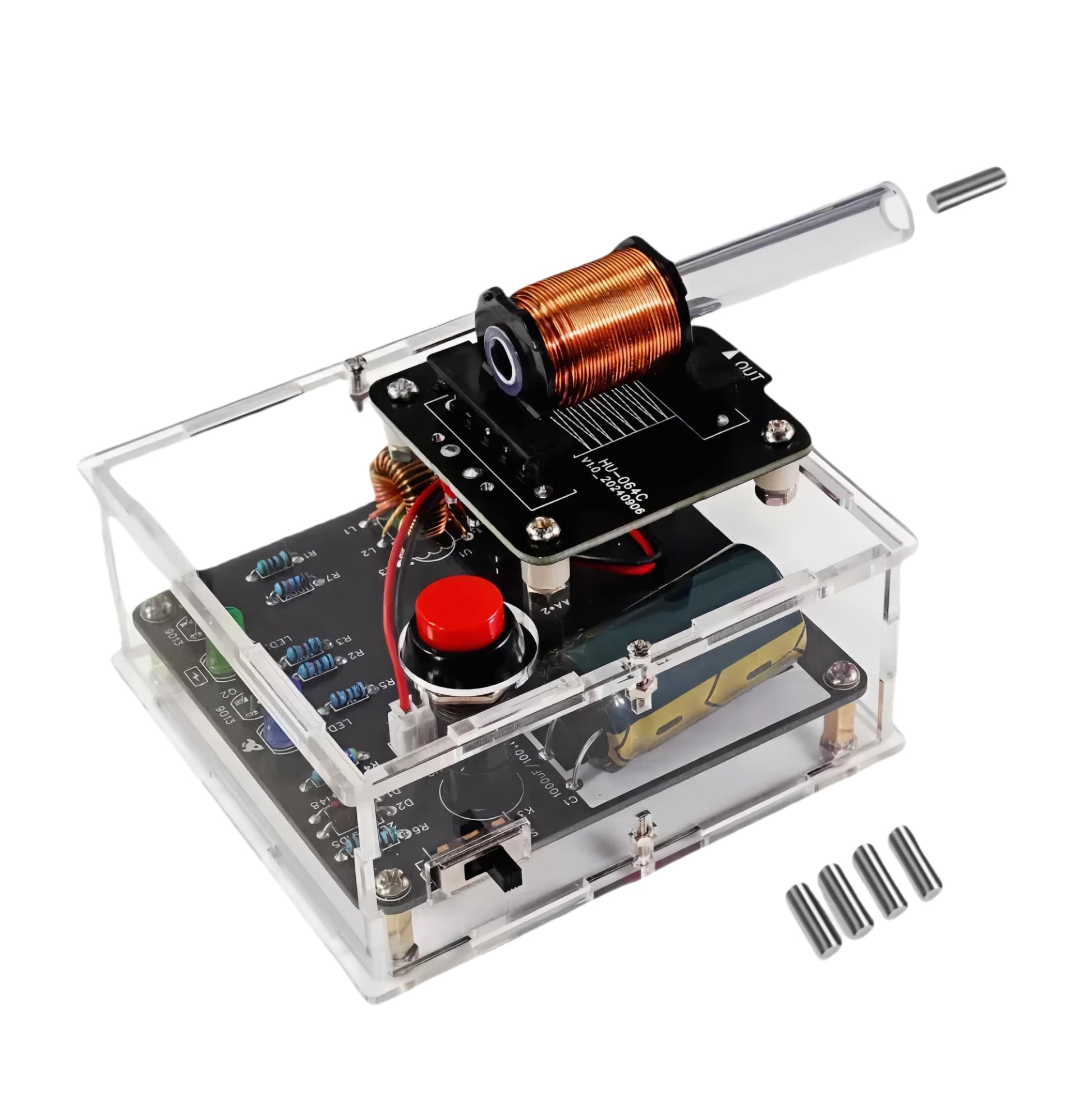 STEM Projects DIY Toys Soldering Practice Kit, Electric Magnetic Transmitter Educational Electronics Kit, Mini DIY Shooting Game Toy Gift for Teens