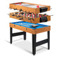 Goplus 48 Inch Multi Game Table, 3-in-1 Adult Size Foosball, Pool Table, Slide Hockey Table, Combo Table Set w/Billiard, Soccer & Hockey for Arcade