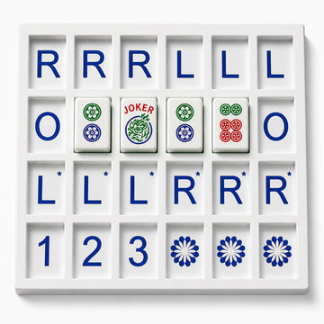 Eccentfit Mahjong Solo Practice Board - 3D Printed Solo Trainer with RLO Charleston Guide & 24 Slots - Training Aid for Learning 2026 New Card