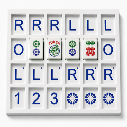 Eccentfit Mahjong Solo Practice Board - 3D Printed Solo Trainer with RLO Charleston Guide & 24 Slots - Training Aid for Learning 2026 New Card