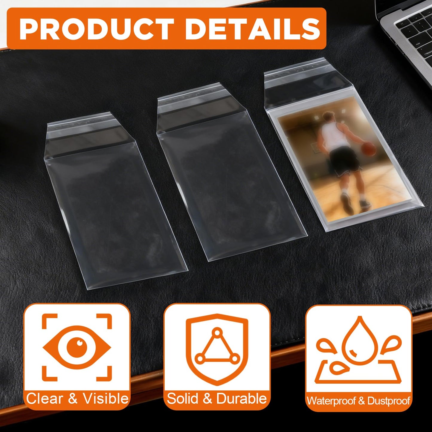 AZUREAL 150P Slab Sleeves for PSA, Clear Card Sleeves, Resealable Graded Card Sleeves for PSA, Trading, Baseball, Basketball, Football and Gaming