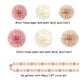 Pink Champagne-Peach Rose-Gold Boho Party Decorations - 23pcs Women Girls Birthday Tissue Pom Poms Streamers,Baby Bridal Shower Tassel Garland