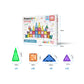 PicassoTiles Magnetic Tiles Building Blocks Mini Size Diamond Series Magnet Toys Travel Size On-The-Go Magnets Construction Sensory Toys Gifts
