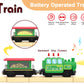 Wooden Train Accessories Battery Operated Locomotive Train, Remote Control Train for Track Set, Powerful Engine Train Vehicles Fit All Major Brands