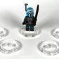 Minifigure Sliders Clear Acrylic 10 Pack, Designed for Lego Minifigures, Lego Minifigure Display Stand
