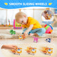 Super Wings 2" Transform-a-Bot 4-Pack, Supercharged Paul, Dizzy, Golden Boy, Mira, Airplane Toys Mini Action Figures, Preschool Toys for 3 4 5 Year