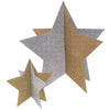 Fun Express - Gold & Silver Star Centerpieces (4pc) for Graduation - Party Decor - General Decor - Centerpieces - Graduation - 2 Pieces