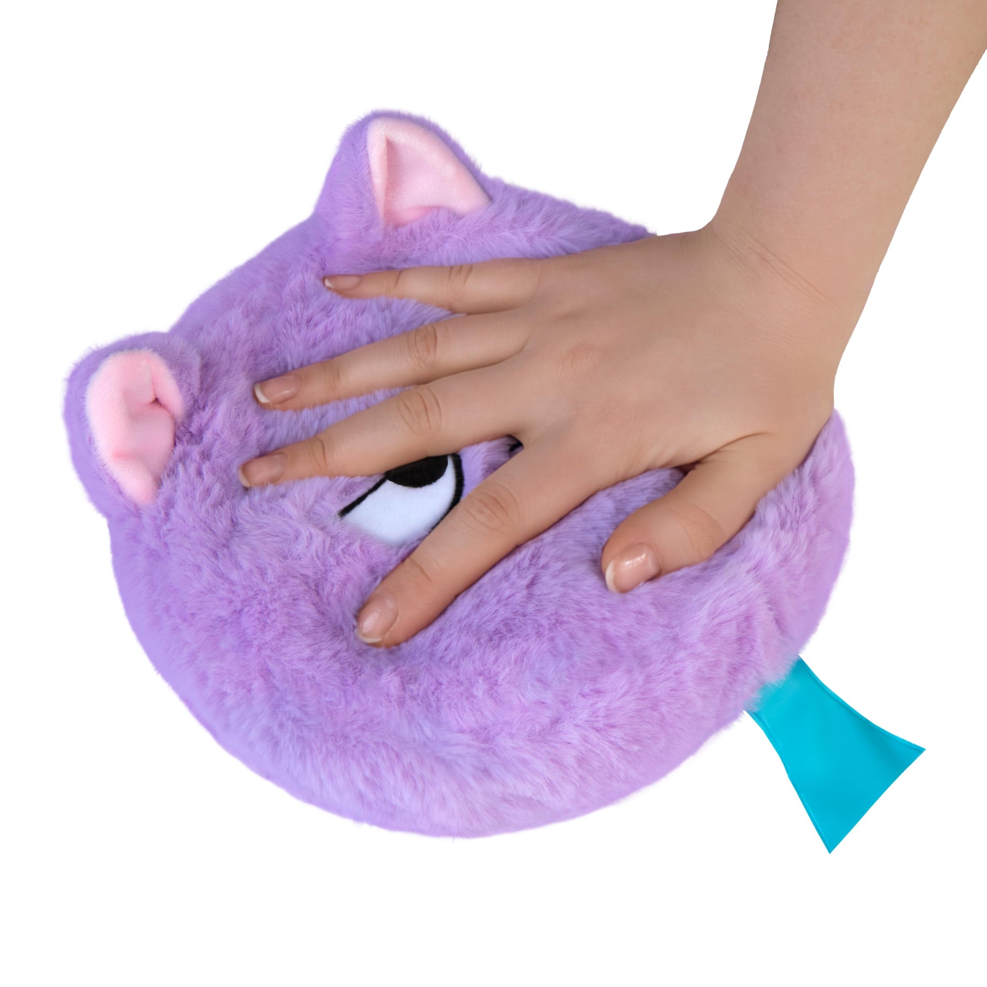 ORB Whoopzeezz Plush Animal Whoopie Cushion Prank Toy - Purple Cat - Adorable Plush Self Inflating Whoopie Cushions for Kids - Squeeze for Silly