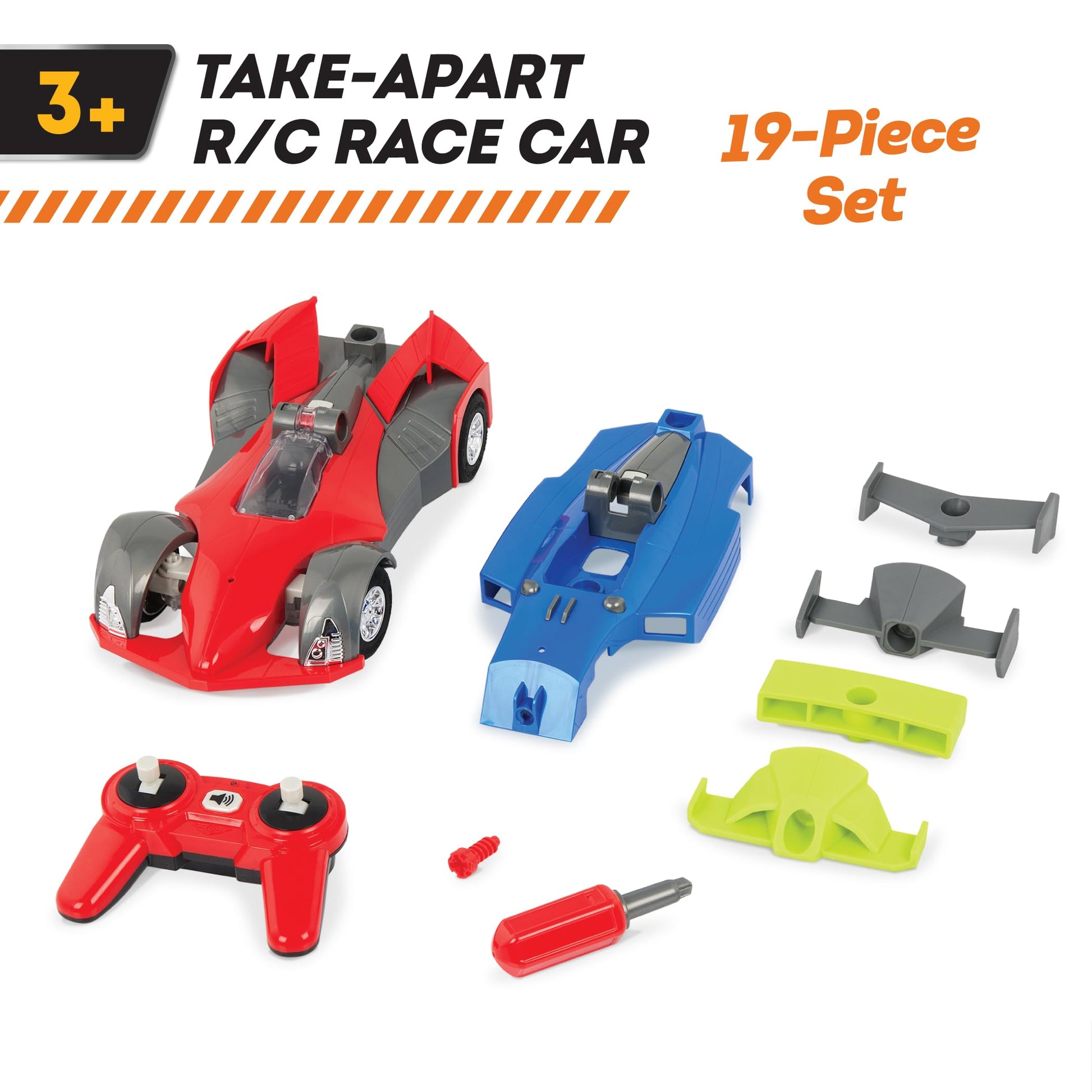 Driven by Battat Take Apart R/C Race Car with Lights and Sounds, Vehicles 1