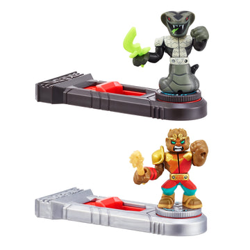 Akedo - Ultimate Arcade Warriors Versus Pack Mini Battling Action Figures For Ages 6+ - Ready, Fight, Split Strike - Epic GOKONG VS