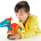 Fisher-Price Imaginext Jurassic World Dominion Dinosaur Toy Pyroraptor XL Poseable 10-Inch Figure for Pretend Play Kids Ages 3+ Years