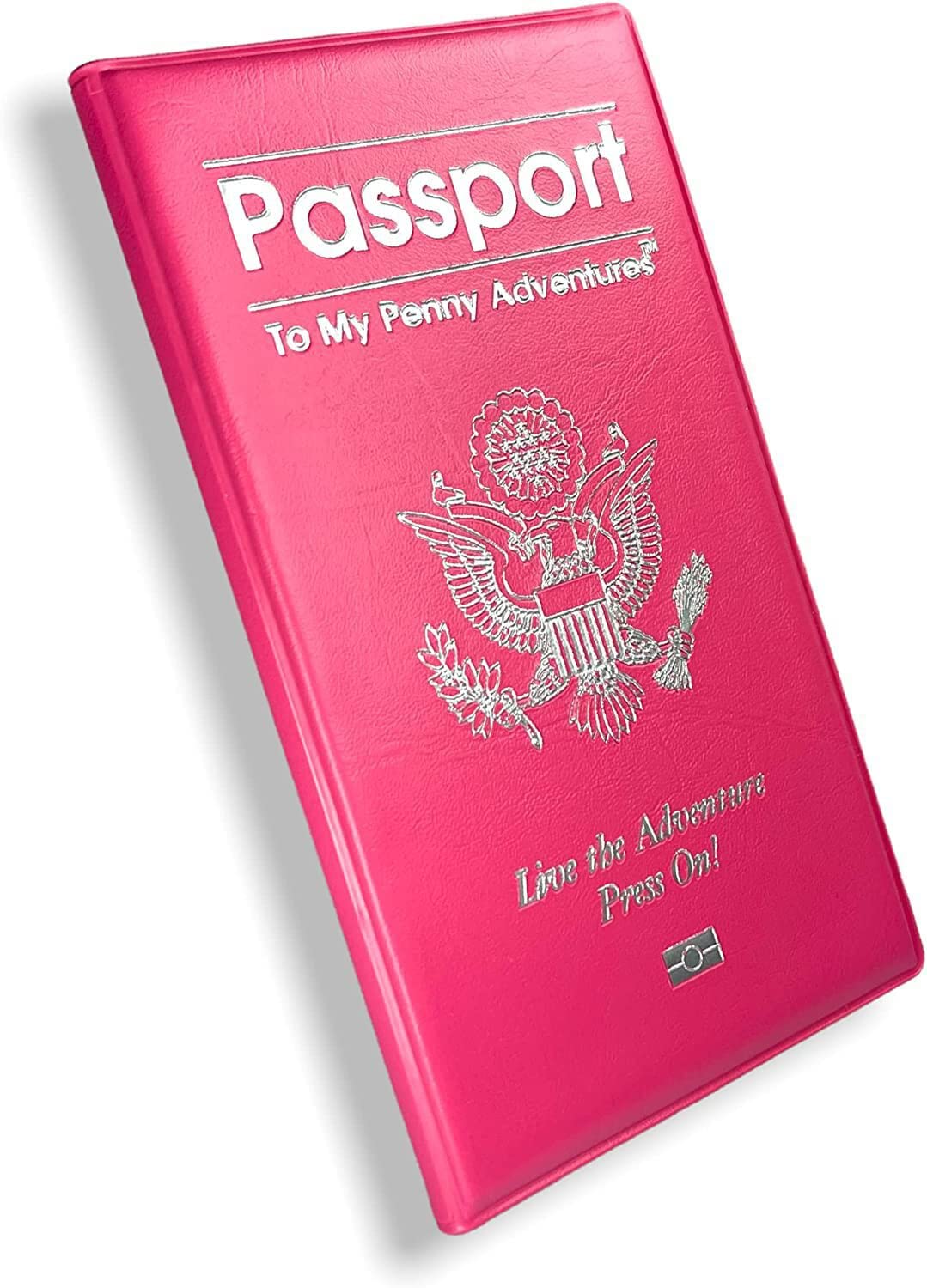 Pennybandz Penny Passport to My Penny Adventures - Souvenir Pressed Penny Passport Holds 48 Coins - Vegan Leather - Every Book Ordered Comes with a