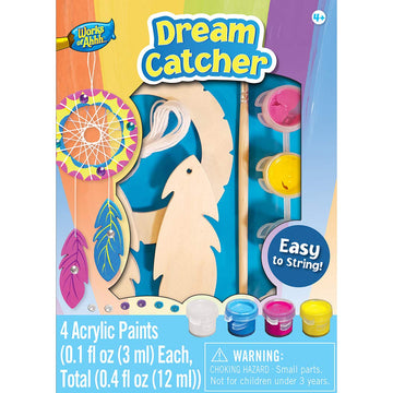 Works of Ahhh Mini Craft Set - Dream Catcher Build & Paint Family Craft Set