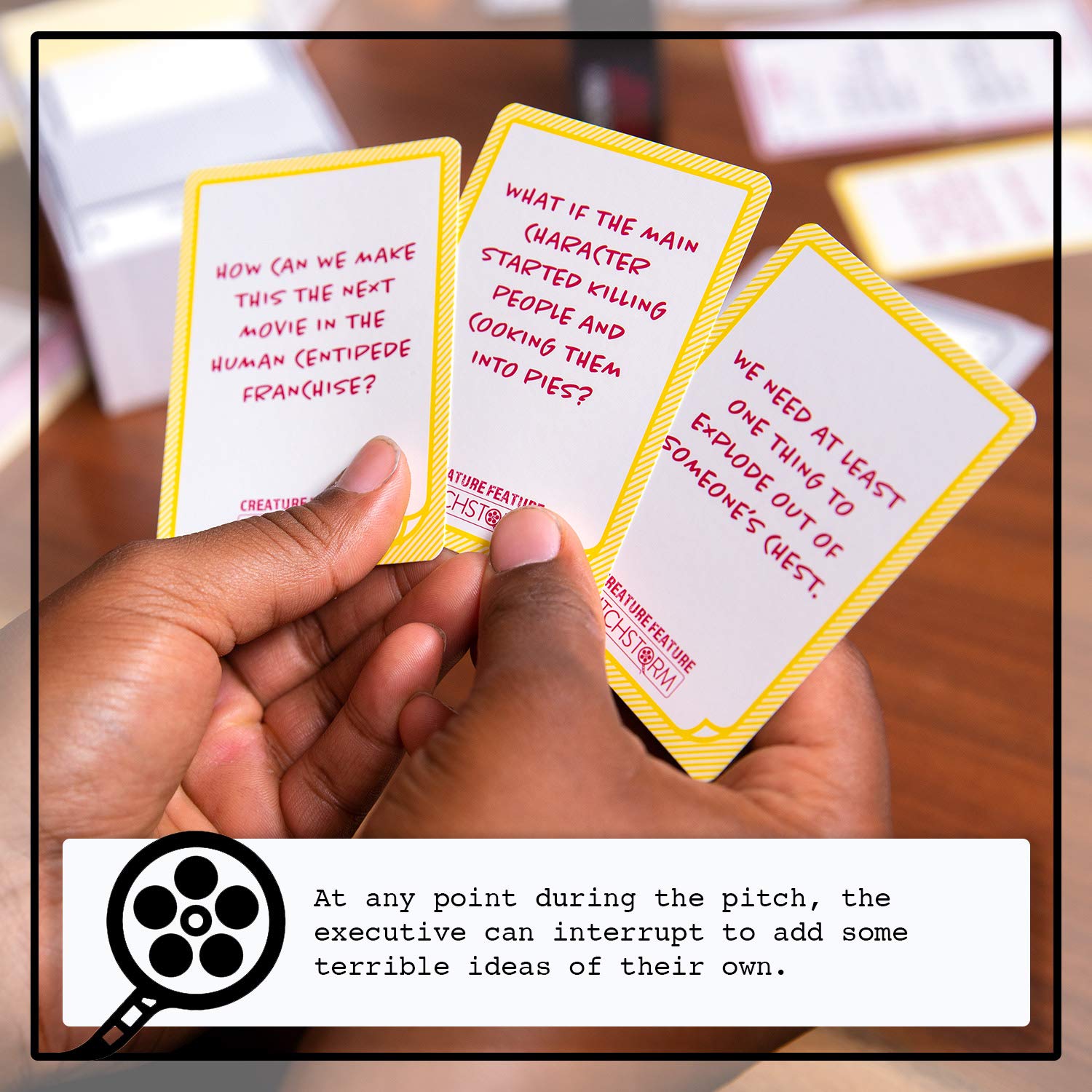 Skybound Pitchstorm Creature Feature : Expansion for the Card Game of Pitching Horrible Movie Ideas to the Worst Executives | for Teens and Adults