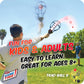 Wham-O Game Time Trac-Ball II | 2 Rackets & 2 Air Action Balls | Outdoor Play for Kids & Adults of All Ages | Original Tracball & Other Outdoor Games