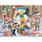 Bits and Pieces Jigsaw Puzzles for Adults Purr-FECT Snowman, Winter Christmas Cats - Random Die Cut, No 2 Pieces Alike (1000 Piece Puzzle)