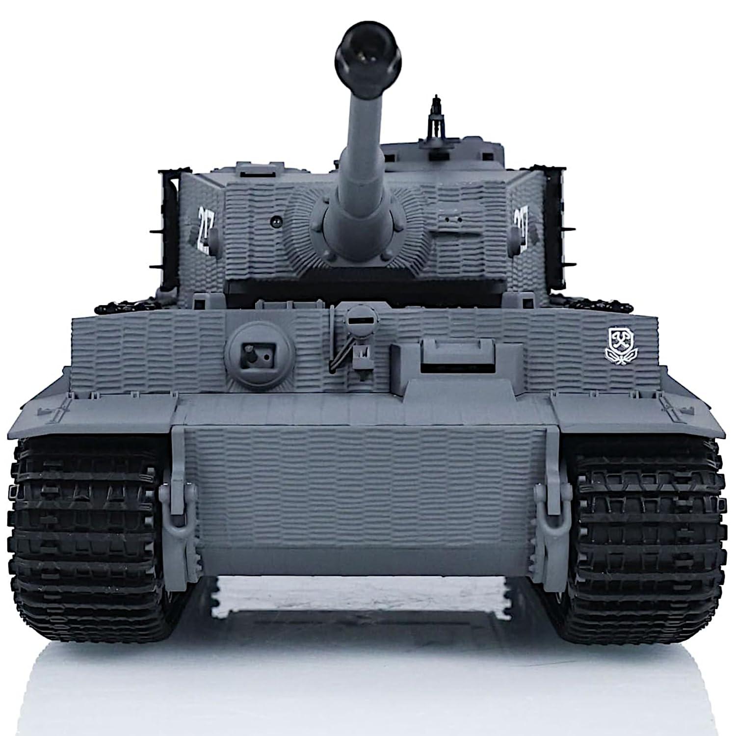 POCO DIVO German Tiger I Heavy Tank, 1/24 Infrared IR Combat Panzer RTR 2.4Ghz RC Armored Vehicle, Taigen 3841-11-M Standard Paintless Middle Version