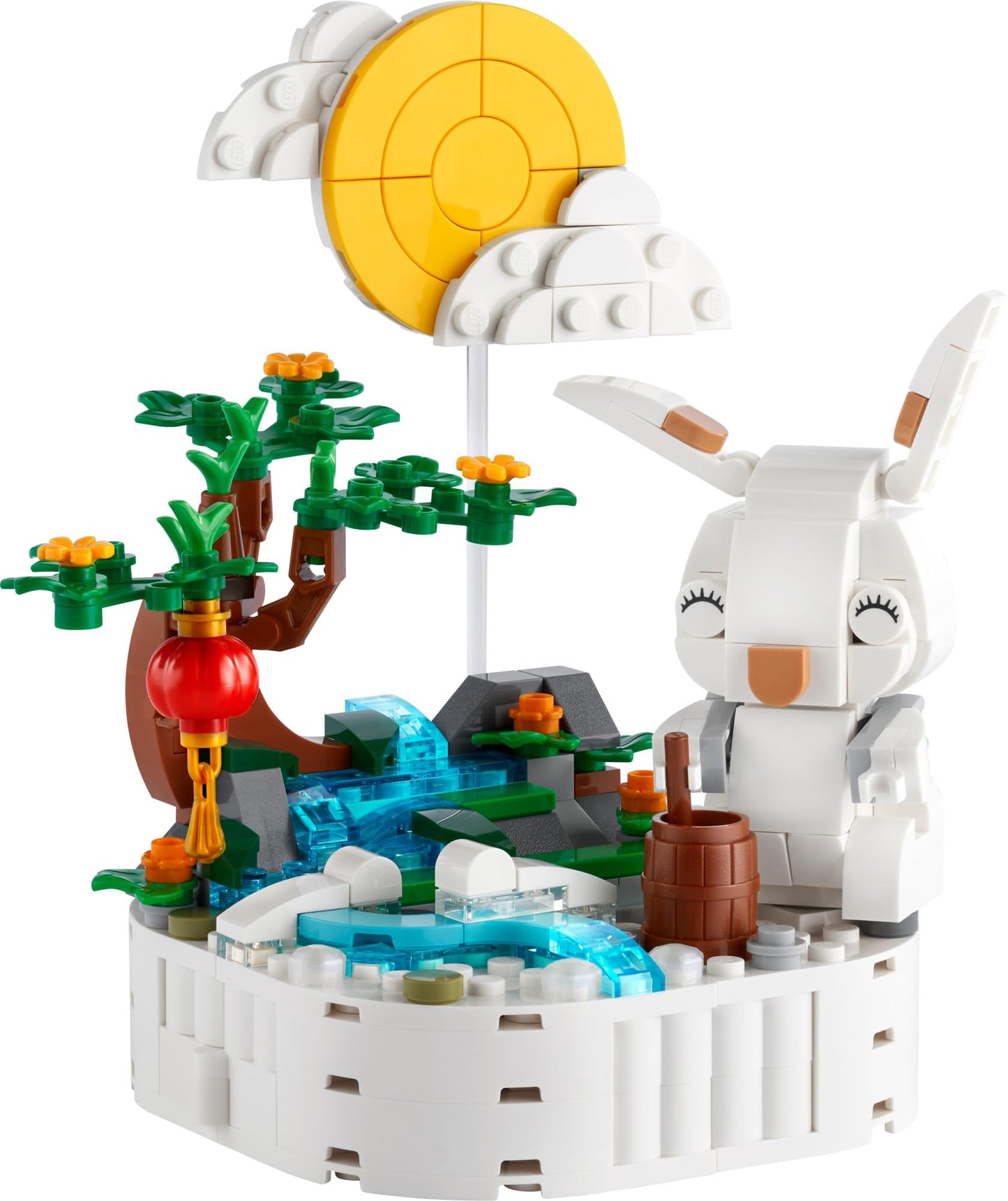 LEGO Jade Rabbit Building Toy Set, Fun Bunny Display Piece or Family Building Activity, Small Animal Toy for Boys and Girls, Great Gift for Kids Ages