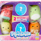 Squishville Squishmallows Mystery Mini Plush Fruit Squad, Six 2” Soft Minimallow Fruit Plush, Irresistibly Soft Colourful Fruits, Mini Peach