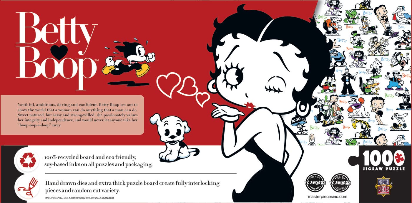 MasterPieces 1000 Piece Jigsaw Puzzle For Adults, Family, Or Youth - Betty Boop Panoramic - 13"x39"