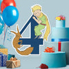 EGD The Little Prince & Fox Birthday Numbers Backdrop - PVC Party & Birthday Supplies - Support with Double-Sided Tape - Multiple Size Options