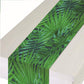 Oojami Safari Table Runner Pack of 3 - Leaf Design, Jungle Animal Print, Polyester, Ideal for Safari Birthday, Baby Shower, Woodland Party, Zoo
