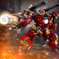HIGH GODO Mech Robot Transforming Building Blocks Set for Adults, City Warrior Justice Hero Soldier Mech Model Building Kit, Cool Creative Robots Toys