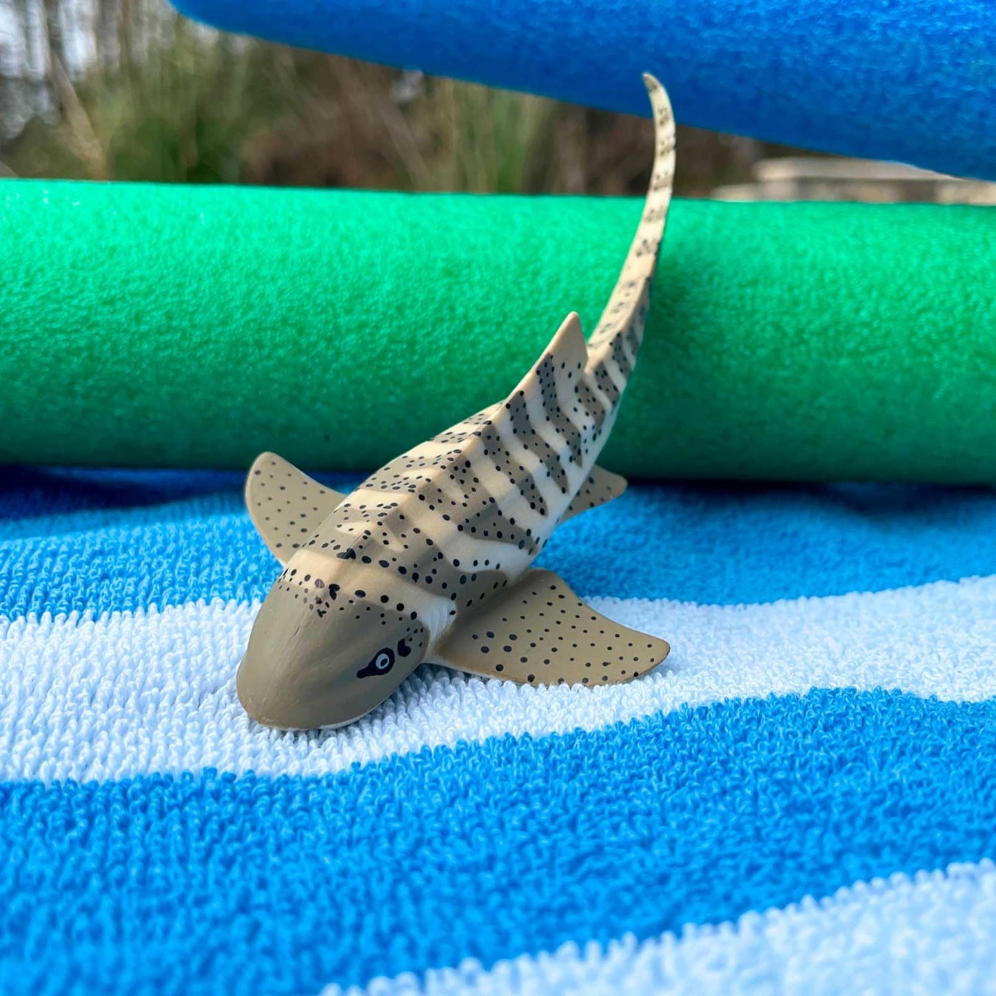 Safari Ltd. Zebra Shark Figurine - Detailed 4.75" Plastic Model Figure - Fun Educational Play Toy for Boys, Girls & Kids Ages 3+
