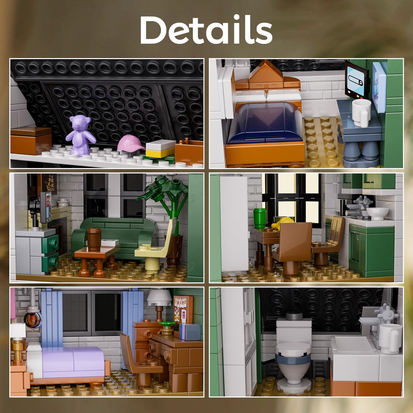 Bella House Building Block Set Romance Film Architecture Fans Kit Compatible with Lego, Creative Collectible Gift for Adult 18+ Valentine Halloween