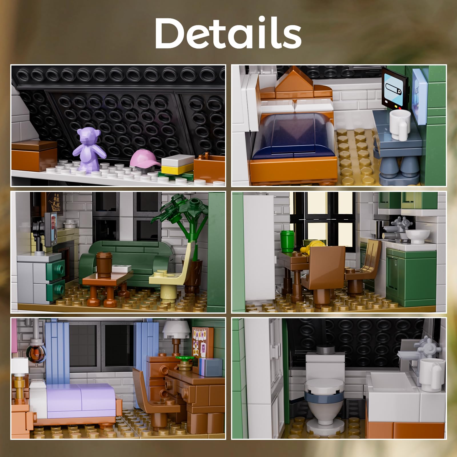 Bella House Building Block Set Romance Film Architecture Fans Kit Compatible with Lego, Creative Collectible Gift for Adult 18+ Valentine Halloween