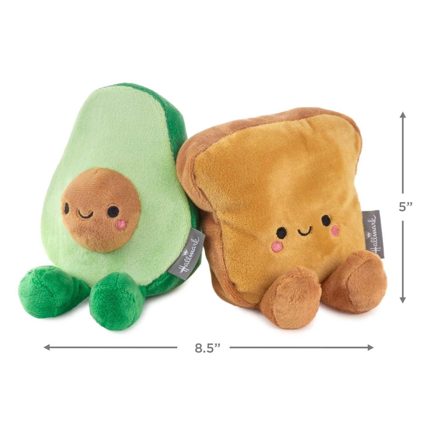 Hallmark Better Together Magnetic Plush (Avocado and Toast) 5" Stuffed Toys, Easter Gifts for Kids