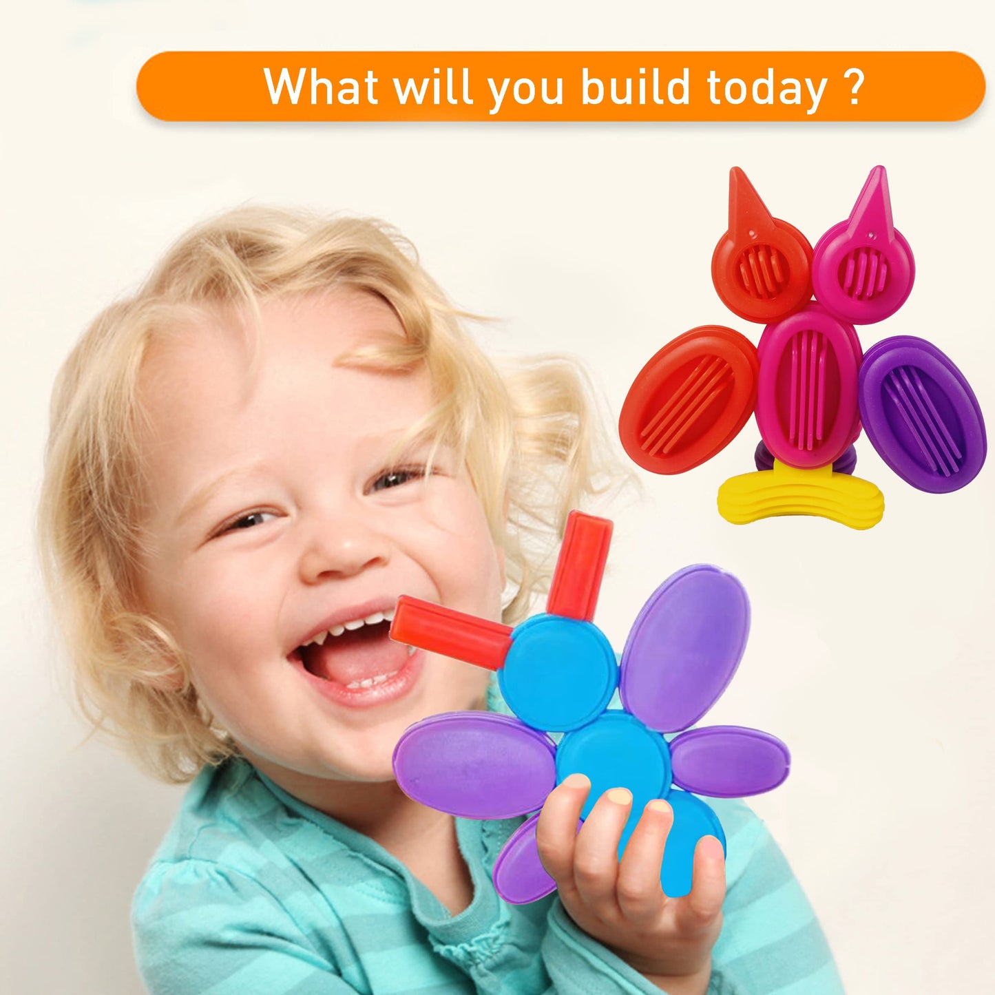 RAINBOW TOYFROG STEM Builder Toys Kit|3D Educational Construction Engineering Building Blocks for Boys and Girls Ages 3 4 5 6 7 8 9 10 Years Old|Best