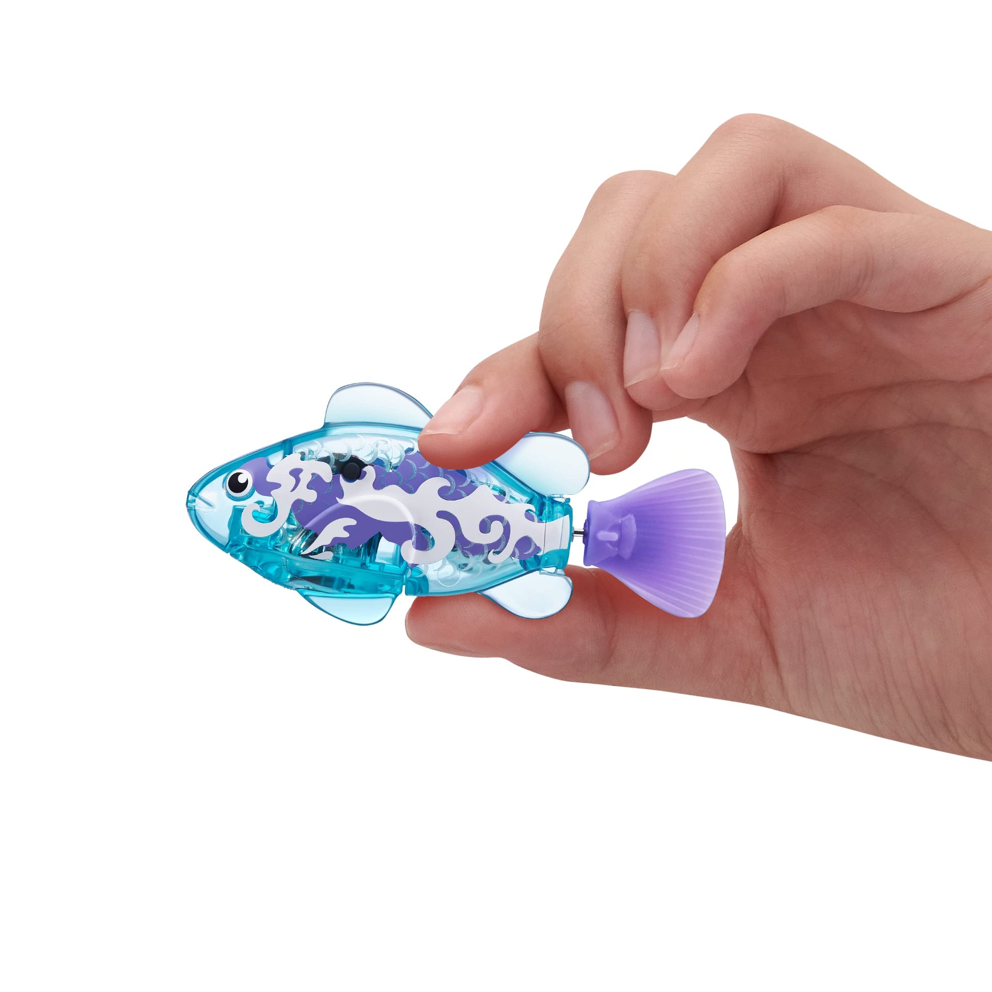 Robo Alive Robo Fish Robotic Swimming Fish (Teal + Orange) by ZURU Water Activated, Changes Color, Comes with Batteries, Amazon Exclusive (2 Pack)