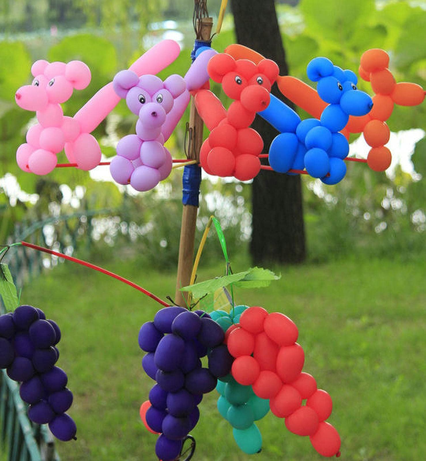 100Pcs Multi 260 Balloons Multi Long Skinny Latex Balloon for Animal Ballons, Premium Quality Balloons for Beginners Baloons Making Kid's Carnivals