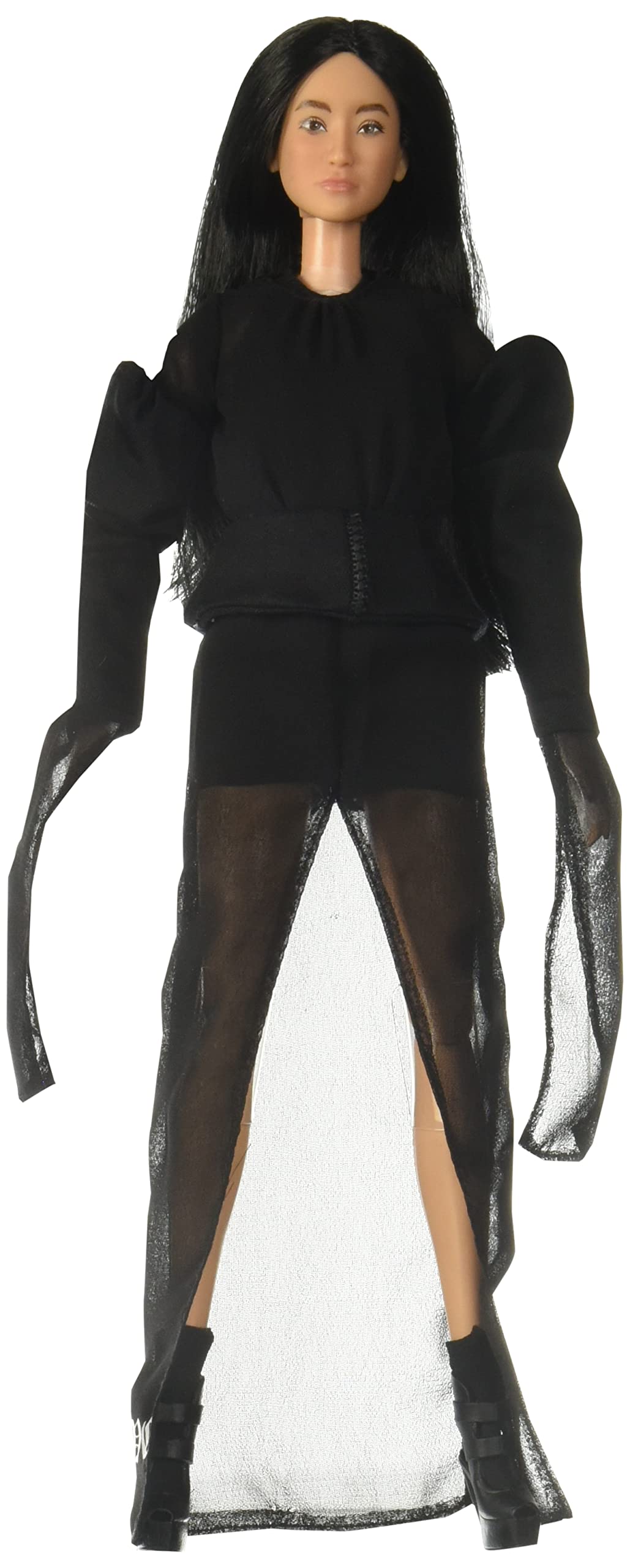 Barbie Tribute Collection Vera Wang Doll, Wearing Black Romper and Chiffon Dress, with Doll Stand & Certificate of Authenticity, Gift for Collectors